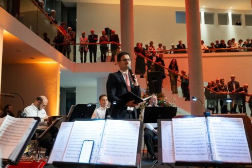 Gratulation und Dank für das privatwirtschaftliche Engagement der Albert Konzerte: Martin Horn, Oberbürgermeister der Stadt Freiburg